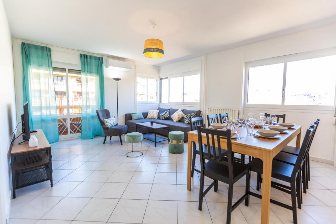 Superbe 100M2 - 2 Balcons - Proche Gare - Climatise Apartment Marseille Luaran gambar